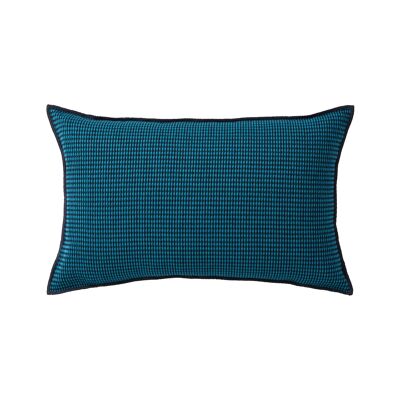Cushion cover DONNIE Black and duck blue 40x60 cm