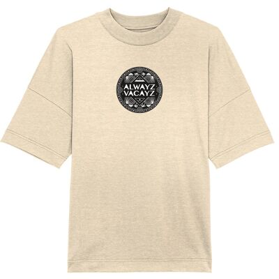 The Logo - Natural Raw Organic Oversize Shirt UNISEX - Natural Raw
