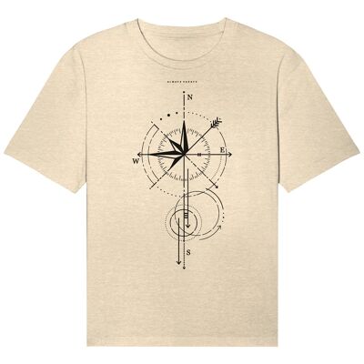 THE COMPASS - Natural Raw Organic Relaxed Shirt UNISEX - Natural Raw