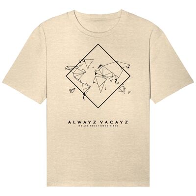 THE WORLD - Natural Raw Organic Relaxed Shirt UNISEX - Natural Raw