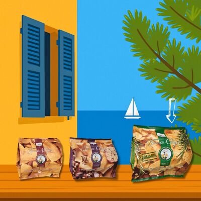 Chips di Farina di Ceci - Rosmarino 40g