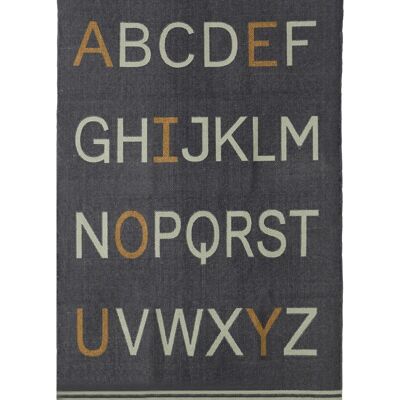 ALPHABET cotton decorative rug