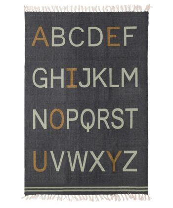 Tapis enfant en coton ALPHABET 1