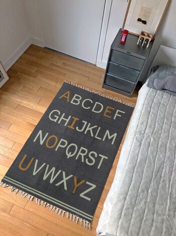 Tapis enfant en coton ALPHABET 3