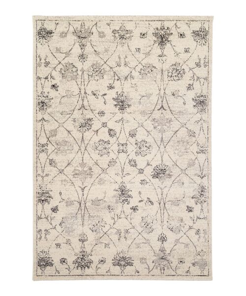 Tapis deco INSPIRATION FLORALE - Gris