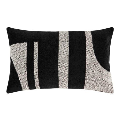 Enveloppe de coussin NILS Noire 45x70 cm