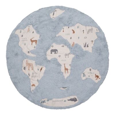 Alfombra infantil lavable MUNDO
