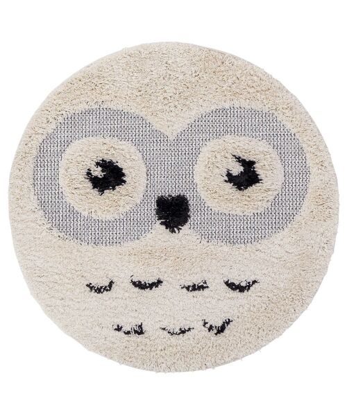 Tapis enfant rond HIBOU