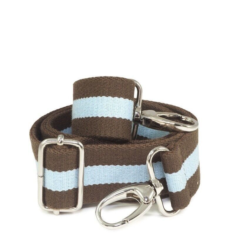 Tracolla con cinturino bicolore marrone e blu SNE NE