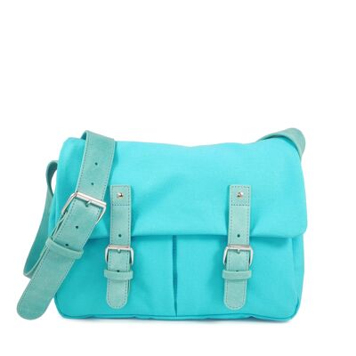 Sac besace - taille moyenne - BRUSSELS 02 UNI turquoise