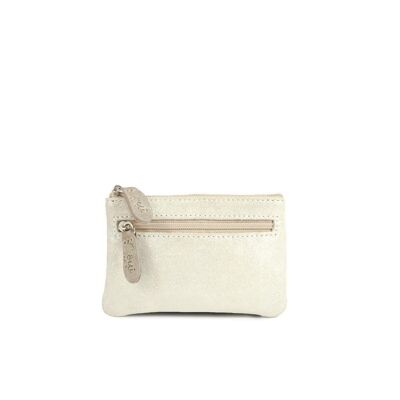 Porte-monnaie CANNES 105-2 zips blanc