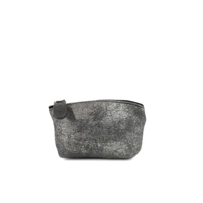Monedero berlingot de piel - GLASGOW 101 gris