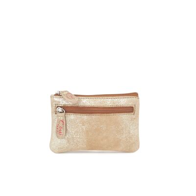 Monedero de piel - beige línea GLASGOW 105
