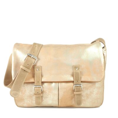 Sac besace GLASGOW 13 -Large beige