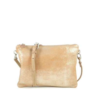 Bolso de mano en piel GLASGOW 28 beige