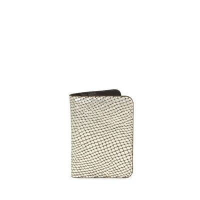 Tarjetero de piel MIAMI 39 beige platino
