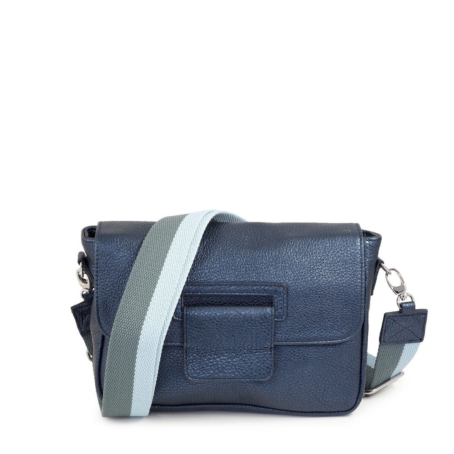 Deambulatore piccola in pelle martellata - OUESSANT 54b blu