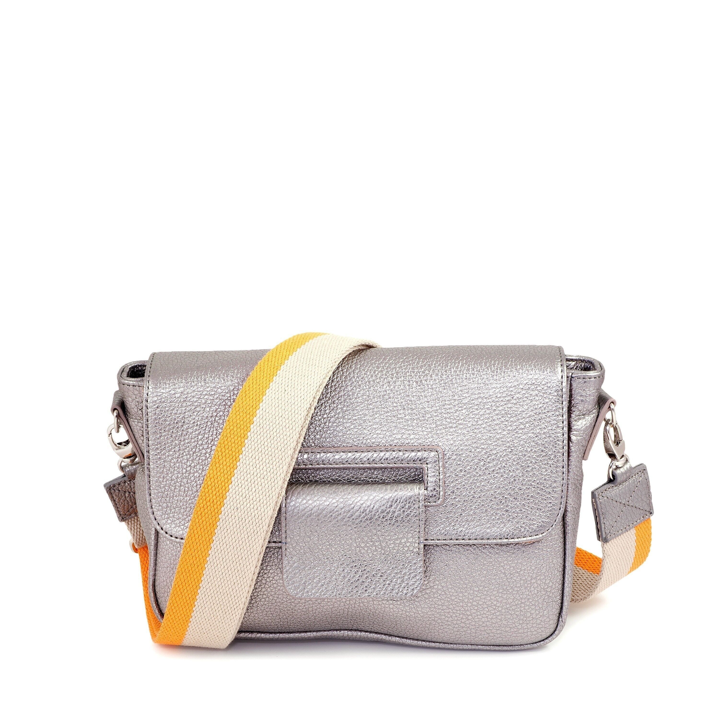 Deambulatore piccolo in pelle martellata - OUESSANT 54 grigio argento