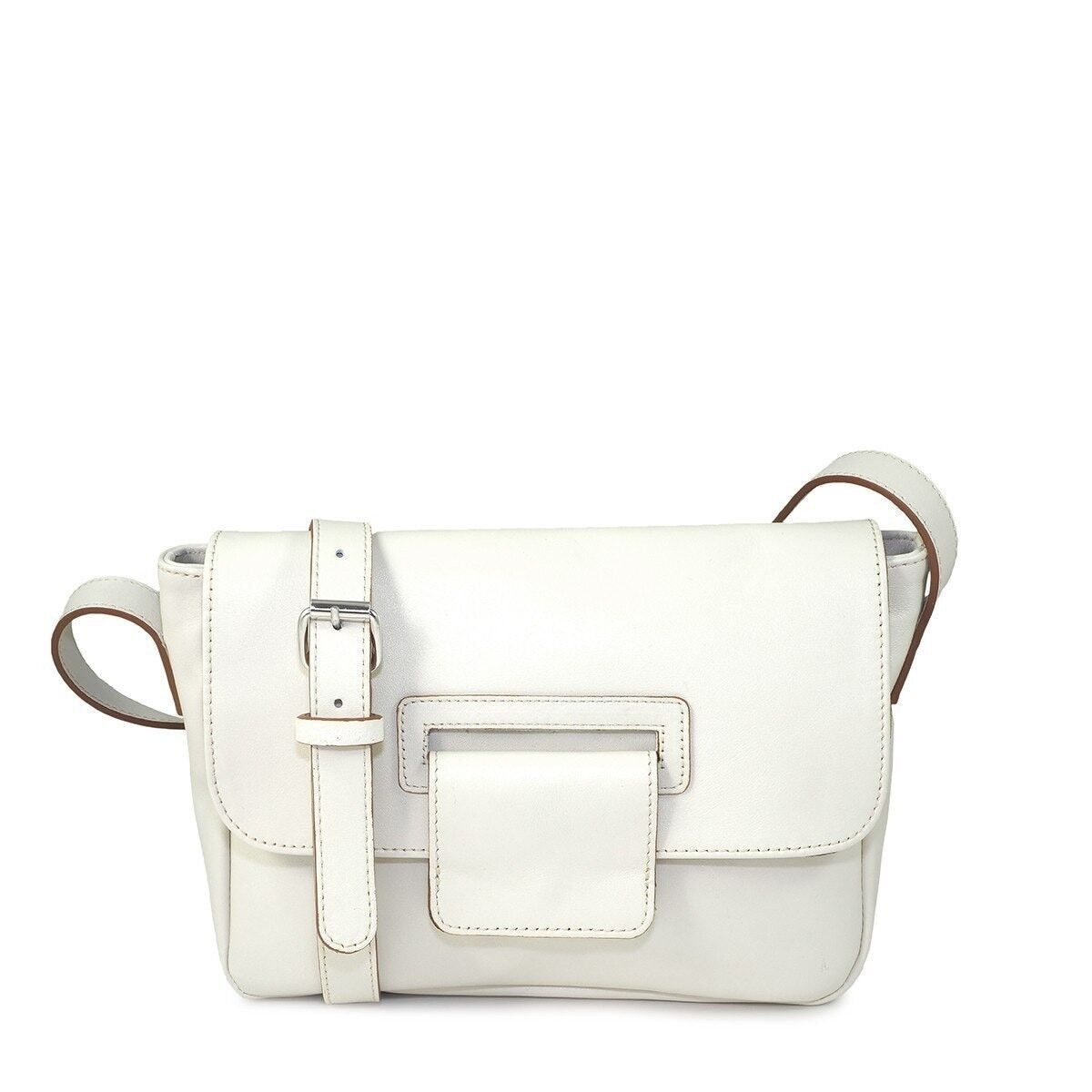 Borsa a spalla ROYAN 54 in vernice beige