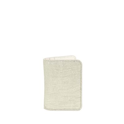 Tarjetero de piel SHANGHAI 39 beige platino