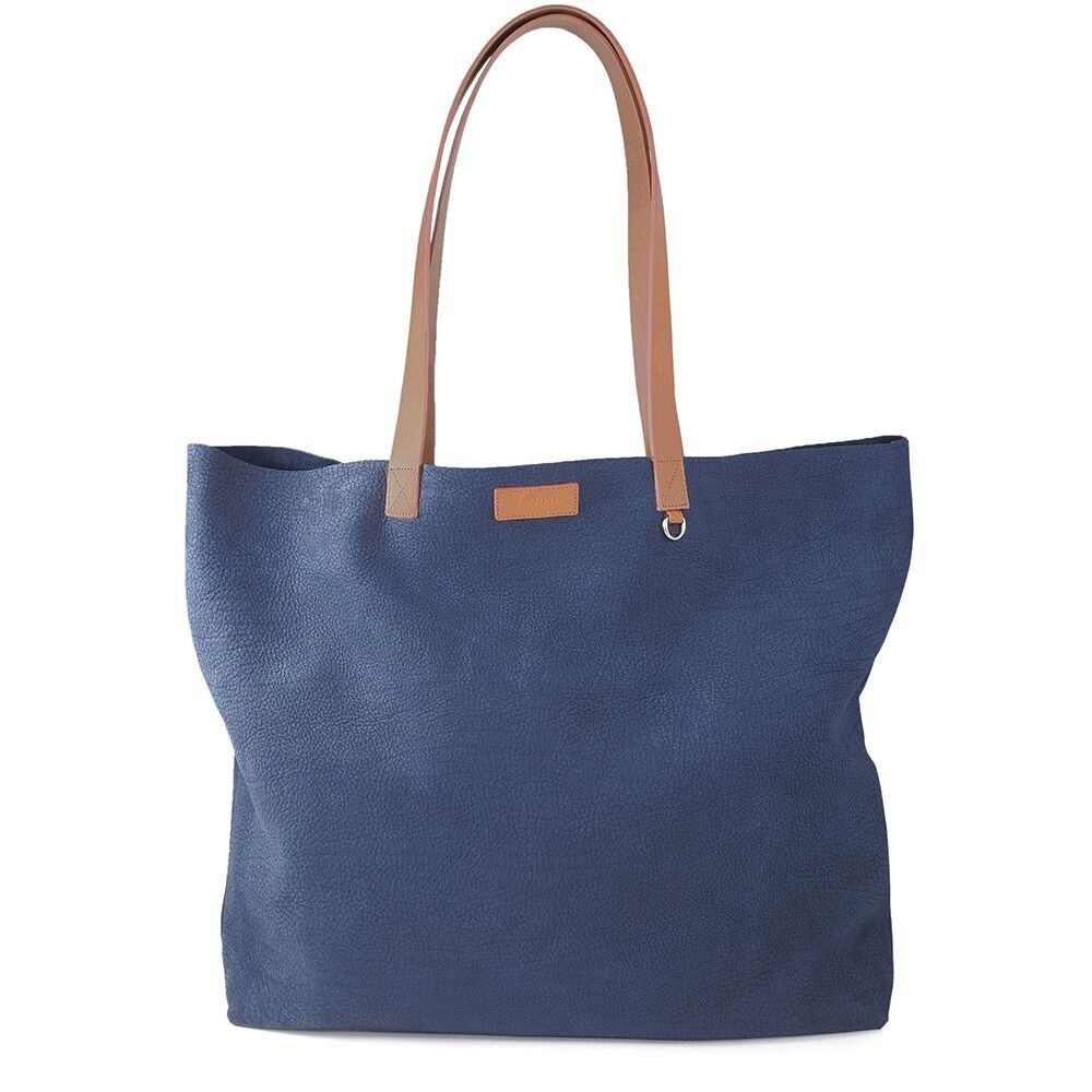 Borsa tote DAKOTA 37 in pelle blu