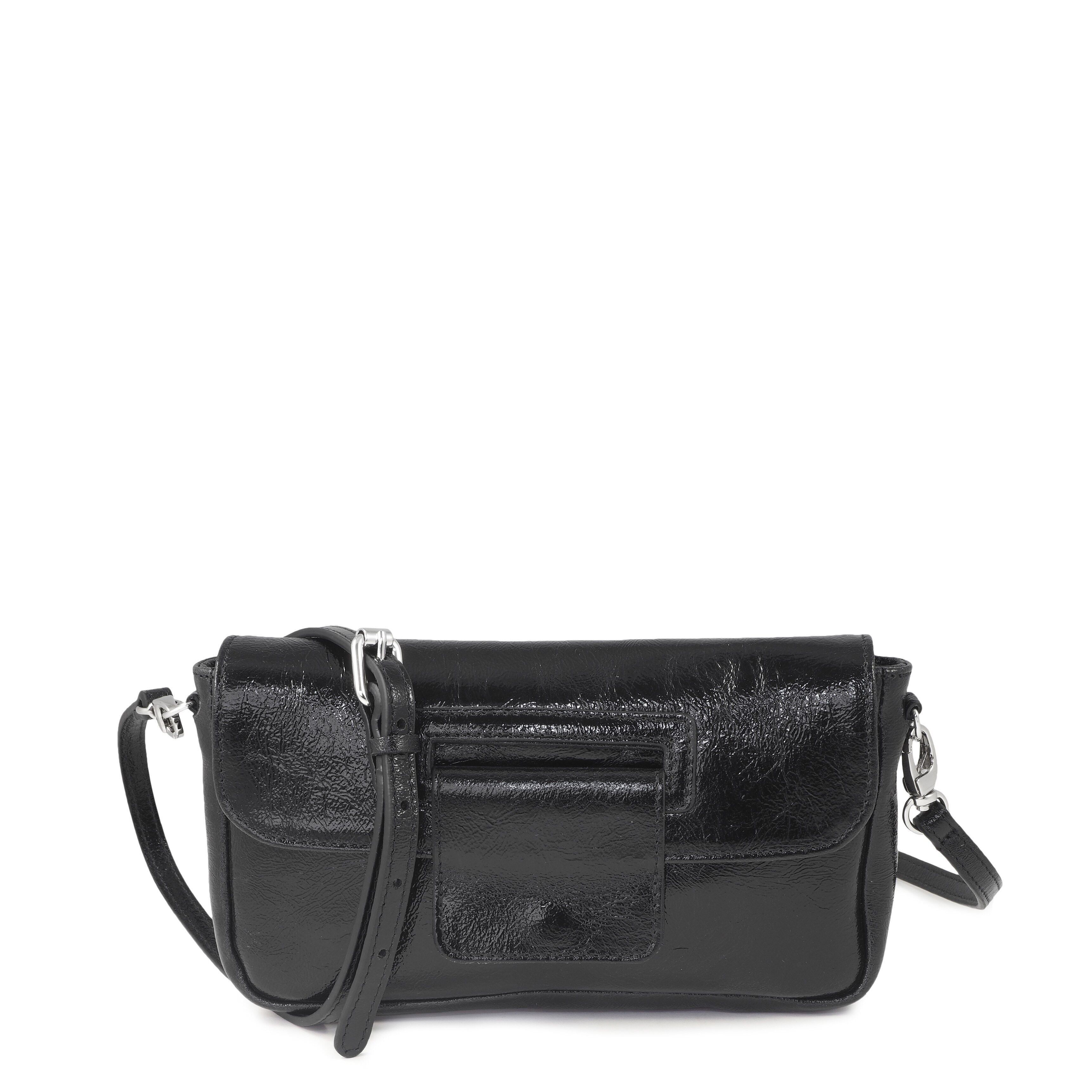 Borsa baguette VEGAS 29 in vernice nera