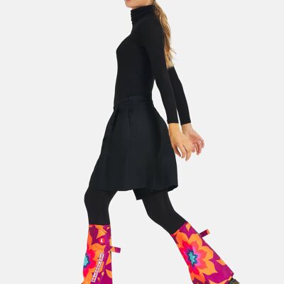"Flower Power" rainproof gaiters, eco-sustainable waterproof trousers