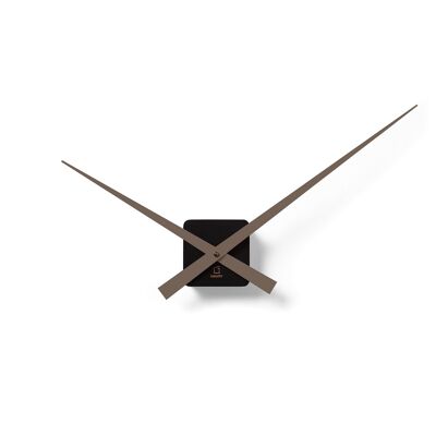 Wall Clock/Hand Clock Major NatuhrⓇ - Black - Brown Grey