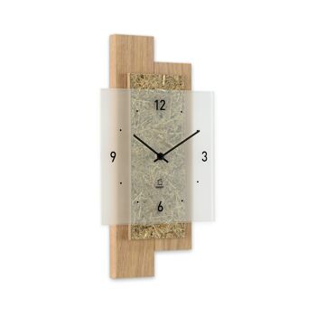 collection nature - horloge murale chêne blanchi 4