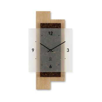 collection nature - horloge murale chêne blanchi 1