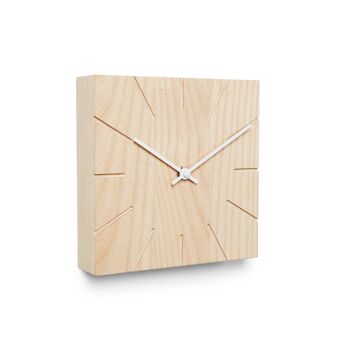Beam - Horloge de table/murale avec mouvement à quartz - Chêne non traité - Noir 6