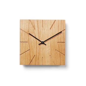 Beam - horloge de table/murale avec mouvement à quartz - hêtre huilé - noir 2