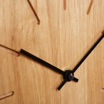 Beam - horloge de table/murale avec mouvement à quartz - hêtre huilé - noir 3