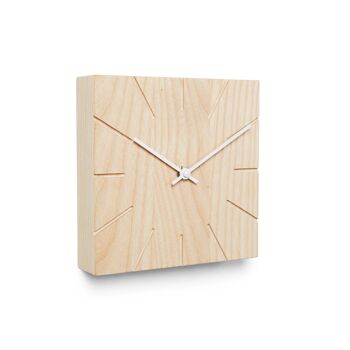 Beam - horloge de table/murale avec mouvement à quartz - hêtre huilé - noir 6