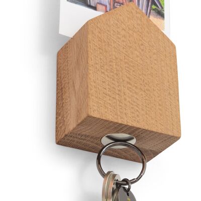 Little Lodge - magnetic key holder & organizer - untreated oak
