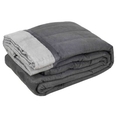 MONTANA quilted bedspread Dark gray 180x260 cm
