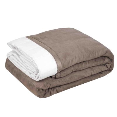 MONTANA Taupe quilted bedspread 140x200 cm