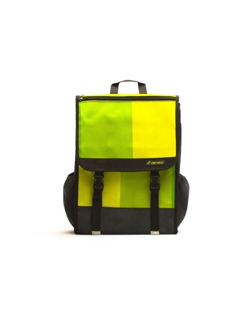 Eco Mochila Reciclada Grande - Verde - Amarillo - Verdi L