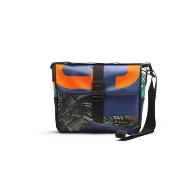 Avinyo - Blue - Orange - Eco Recycled Shoulder Bag