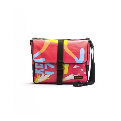 Borne - Yellow - Pink - Eco Recycled Shoulder Bag