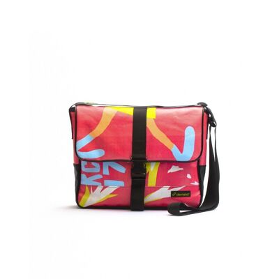 Borne - Yellow - Pink - Eco Recycled Shoulder Bag
