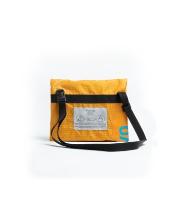 Joan - Mini sac écologique recyclé KiteSurf_jaune 2