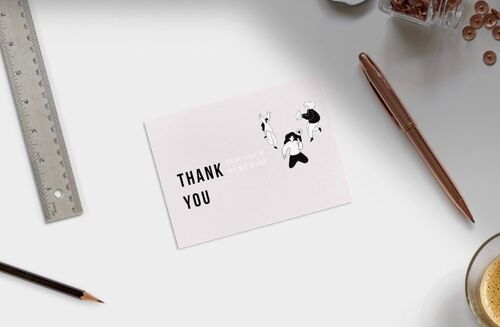 Small Business Thank You Card | Editable Customizable Digital Card Template | Thank You For Your Purchase DIY