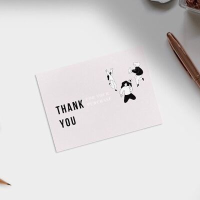 Small Business Thank You Card | Editable Customizable Digital Card Template | Thank You For Your Purchase DIY