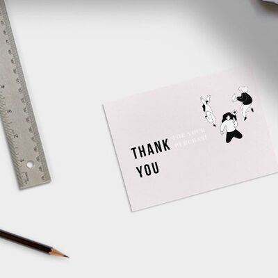 La pequeña empresa le agradece tarjeta | Plantilla de tarjeta digital personalizable editable | Gracias por su compra de bricolaje
