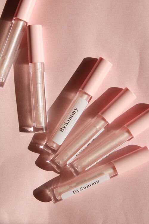 Pink Pearl Lip Gloss | Shiny bubblegum scented | Pink gloss soft moisturizing | Sparkly | Makeup | Handmade | Organic | Beauty gift ideas |