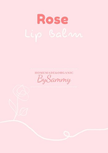 Porte-baume à lèvres rose pour Canva, cartes de baumes à lèvres, cartes imprimables, art numérique, modèles Canva 3