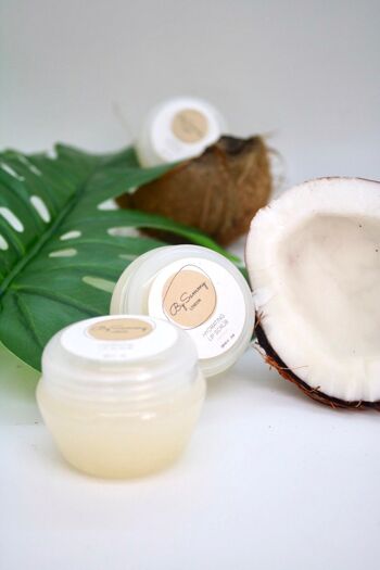 Gommage hydratant pour les lèvres à la noix de coco, produit pour les lèvres, traitement des lèvres, masque pour les lèvres, soins de la peau bio, naturels et faits maison, respectueux de l'environnement, sucre pour les lèvres, Royaume-Uni 1