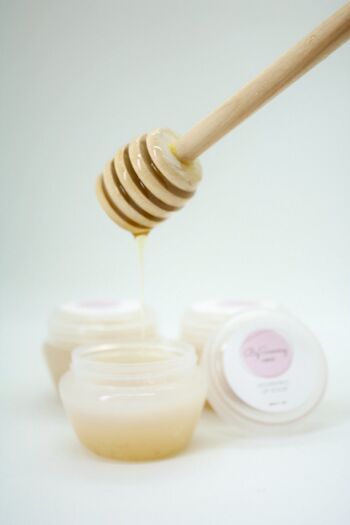 Gommage pour les lèvres à base de miel, produit pour les lèvres, traitement des lèvres, masque pour les lèvres, bio, naturel, soin de la peau fait maison, respectueux de l'environnement, sucre pour les lèvres, sel de mer, Royaume-Uni 4
