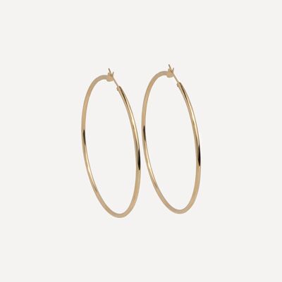 Isabella hoops - gold plated - 30 mm